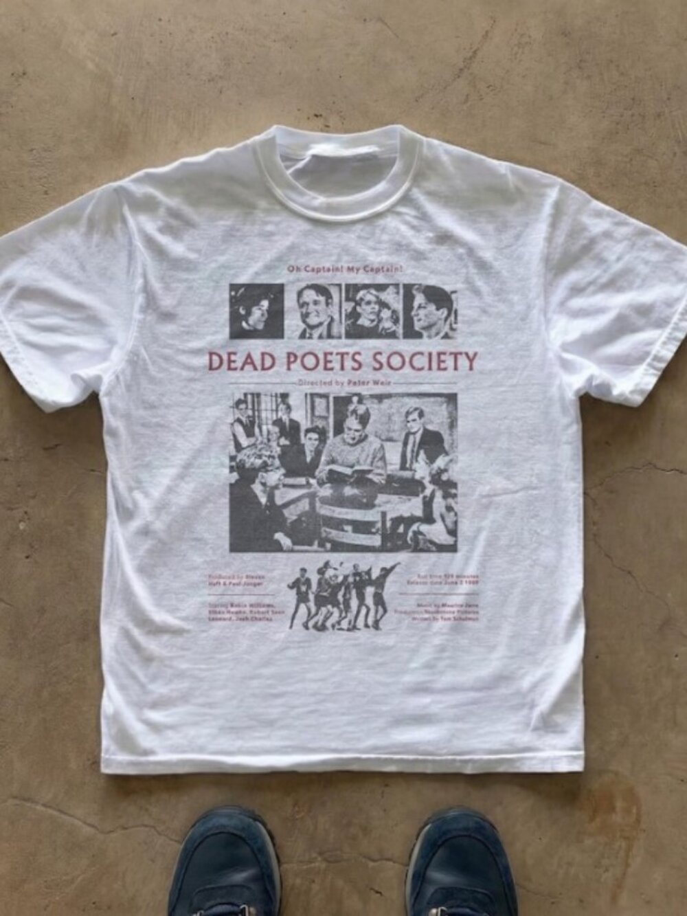 Dead Poets Society Tee, Movie Poster Graphic T-Shirt